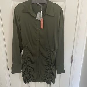 Miss Lola Button-down Dress